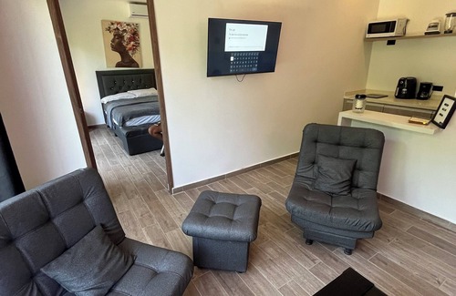 Tierra Bomba Island Apartment | Apartment 2 with terrace and garden view