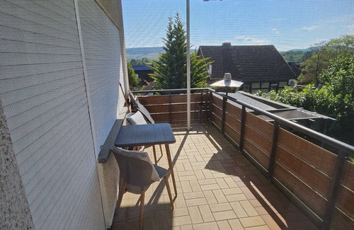 Bretzfeld Apartment | Apartment 'Die Wohnung Stein' with Private Garden, Balcony and Wi-Fi