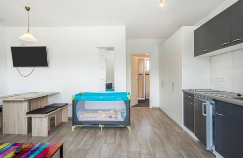 Reutin Apartment | Apartment “Ferienwohnung Eyrich EG” near Lake Constance with Wi-Fi, Terrace & Garden