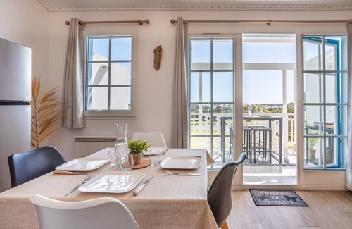 Bourgenay Apartment | Apartment 'La Terrasse Du Golf' with Shared Pool, Private Terrace and Balcony