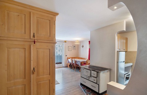 Canazei Apartment | Apartment 'Giulia' with Mountain View, Shared Garden and Balcony