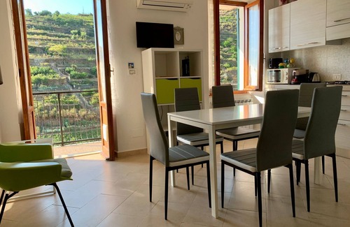 Manarola Apartment | Apartment Gym Suite by Arbaspàa, with sea view balcony in Manarola