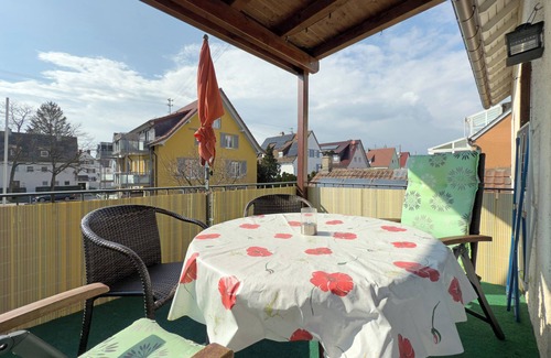Friedrichshafen Apartment | Apartment 'Helbig' with Private Terrace, Shared Garden and Wi-Fi