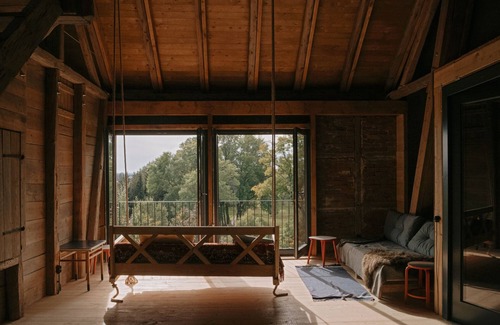 Hirschfeld Apartment | Apartment 'Heuboden' with Mountain View, Shared Terrace and Shared Garden