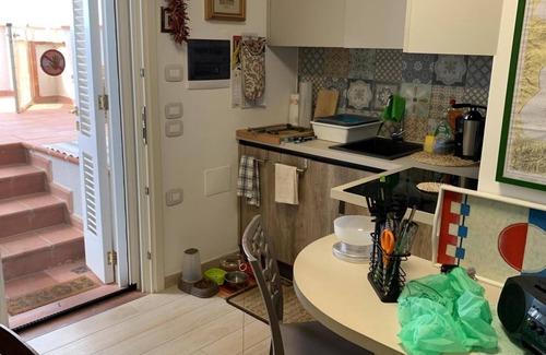 Santa Cesarea Terme Apartment | Apartment 'I Due Soli' with Sea View, Wi-Fi and Air Conditioning