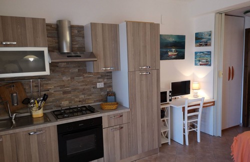 Cefalu Apartment | Apartment in a residence with swimming pool overlooking the sea useful for families with children