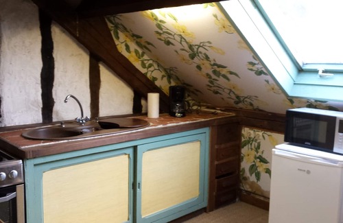 Le Bois-Hellain Cottage | Apartment in the large park of an authentic Norman thatched cottage