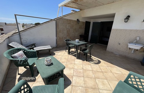 Santa Maria di Leuca Apartment | Apartment 'Monolocale Giorgia' with Sea View, Private Terrace and Air Conditioning