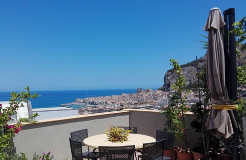 Cefalu Apartment | Apartment of 2 bedrooms, 2 bathrooms, living room, kitchen terrace CIR 19082027C218115