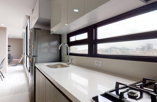 Calle 100 Apartment | Apartment on the 8th Floor of the Kappadocia Building, Bogota