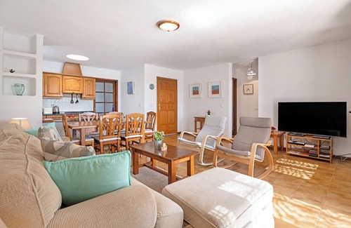 Playa Blanca Apartment | Apartment Puerto Chico X with Shared Pool, Private Terrace & Wi-Fi