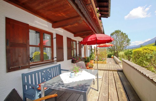 Ruhpolding Apartment | Apartment Rauschberg 55sqm, balcony, kitchen, 1 bedroom, 1 bed-sitting room