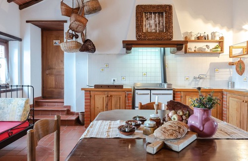 Gaiole in Chianti Apartment | Apartment 'Reggioli- Appartamento Del Cestaio' with Mountain View, Shared Garden and Balcony