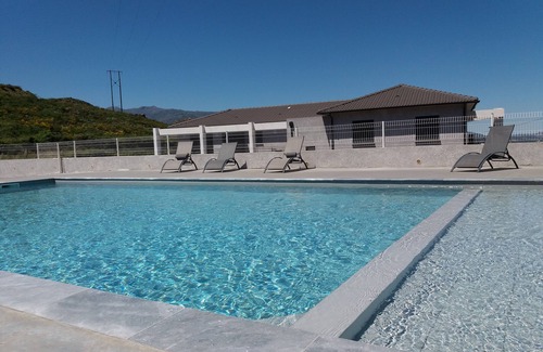 Olmeta-di-Tuda Apartment | Apartment T3 sleeps 6/Private residence with swimming pool.