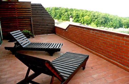 Montegabbione Apartment | Apartment with fantastic view on the ground of organic farm, infinity pool