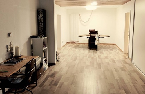 Hohenhaus Apartment | Apartment with garden, living room and kitchen in Cologne