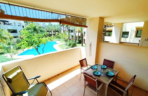 Roda Apartment | Apartment with pool views, parking and Wi-Fi