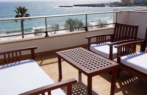 S'illot Apartment | Apartment with terrace by the beach with sea view - Antic 301