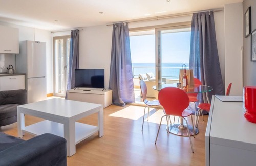 S'illot Apartment | Apartment with terrace by the beach with sea view - Antic 201