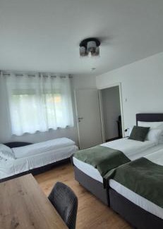 Sondelfingen House | Apartments Seibel Doppel-Zweibettzimmer mit Küche und Wintergarten