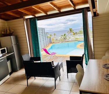 Grand Fond Apartment | appart T1 avec varangue vue mer et piscine ST GILLES LES BAINS