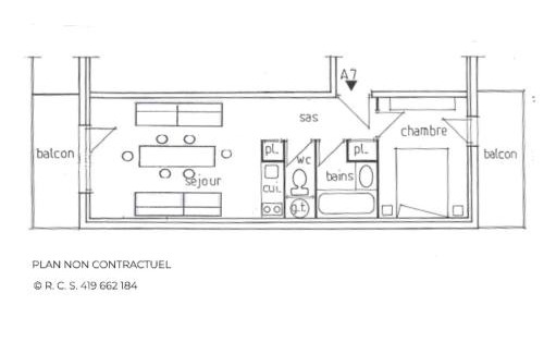 Saint-Martin-de-Belleville Apartment | Appartement de 2 pièces pour 4 pers. en face du télécabine à Saint Martin de Belleville - FR-1-452-114
