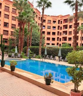 Hivernage Apartment | Appartement 2 chambres piscine jacuzzi hivernage Marrakech