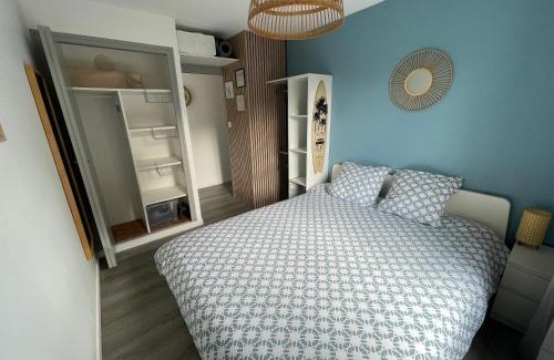 Mimizan Apartment | Appartement avec chambre, terrasse et jardinet proche plage, forêt pins, piste cyclable, lac