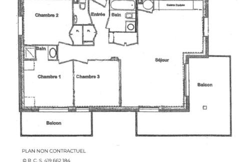 Le Bettaix Apartment | Appartement Confort+ avec Balcon et Parking - 3 Chambres, 6 pers, WiFi - Les Menuires - FR-1-452-315