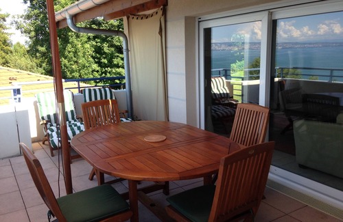 Publier Apartment | Appt F3 800m from Golf d'Evian, superb lake view in residence with swimming pool (4/6p)