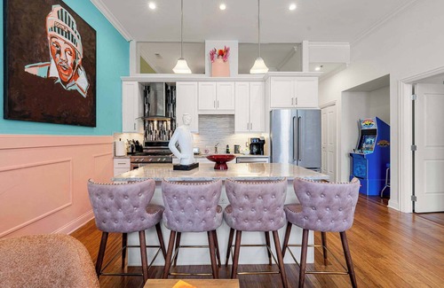 Near West Side Apartment | Arcade, Free Parking, Sleeps 8!