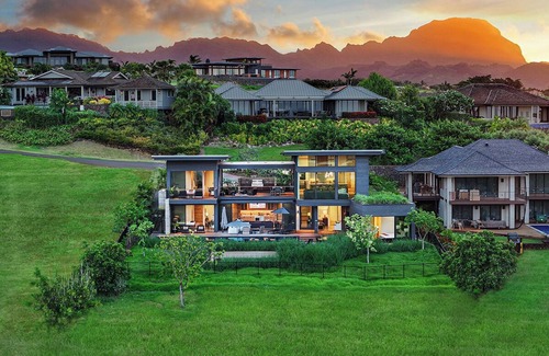 Poipu House | Architectural Stunner: Modern New Ocean-View Villa with Infinity Pool & Spa!