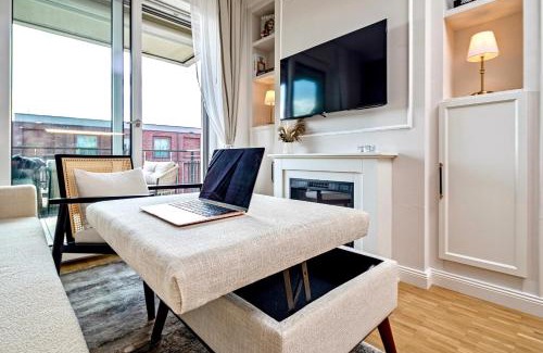 Leipziger Vorstadt Apartment | Art Deco Residence Elbblick Parken Küche