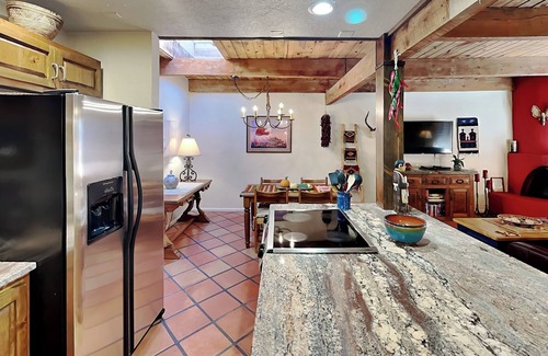 Northeast Santa Fe Condo | Artist Rd 7 | Cozy Fireplace, Pool Access, Centrally Located