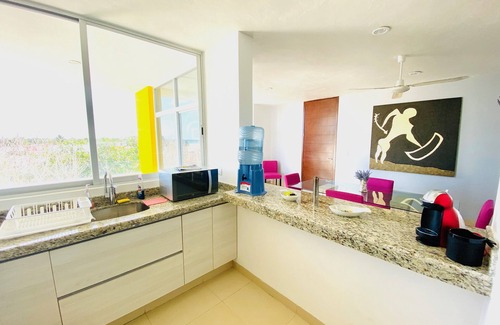 Progreso Municipality Condo | Artistic Mayan Accommodations - AMA 3B