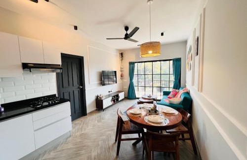 Calangute Apartment | Artistic ZenZone 1BHK near Calangute Beach - North Goa