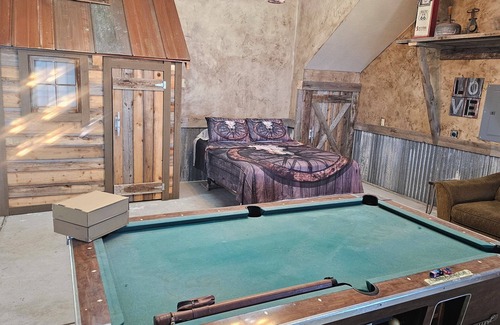 Fish Haven House | Artistry barn where the building is a work of reclaimed art with amazing views