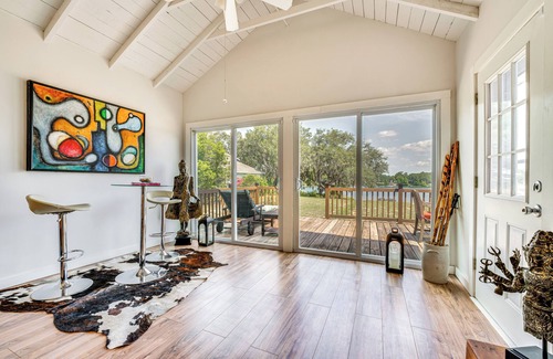 Fedhaven House | Artsy Bungalow on St Anne Lake: Pool, Dock & Deck