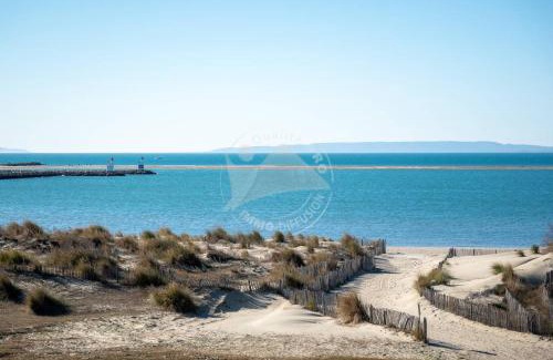 Le Grau-Du-Roi Apartment | AS4269 - Studio cabine direct sur plage vue mer et parking privé et numéroté