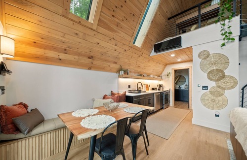 Boone House | Ascent A-Frame Modern Treehouse with Hot Tub and Views