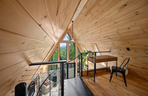 Boone House | Ascent A-Frame Modern Treehouse with Hot Tub and Views