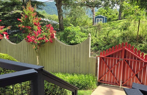 Asheville House | Asheville Downtown Area Stone & Log Cabin, Fenced & Gated Quarter-Acre, Hot Tub