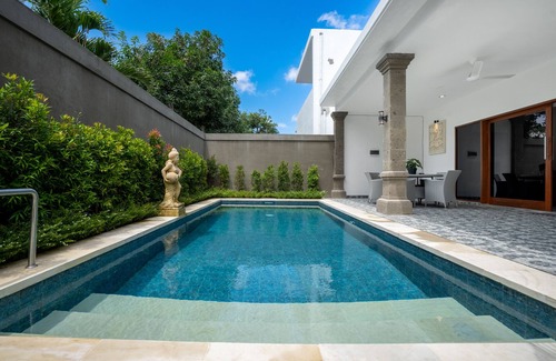 North Legian Villa | Aster Villa, Brand New 3 Bedroom in Legian, En-Closed living room with AC