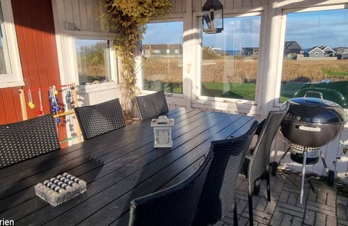 Vinderup House | Attractive, cozy wooden holiday home with a view of the picturesque Limfjord