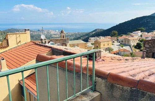 Santa-Reparata-di-Balagna Apartment | Atypical, quiet village house 5 minutes from île rousse with sea-view terrace