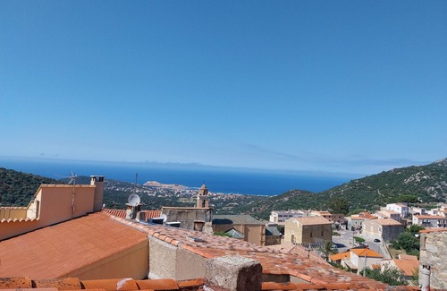 Santa-Reparata-di-Balagna Apartment | Atypical, quiet village house 5 minutes from île rousse with sea-view terrace