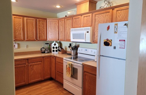 Winthrop Condo | Aurora Borealis-5 Minute Drive to Downtown Winthrop and Ski Trailhead!