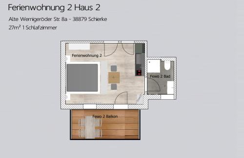 Mandelholz Apartment | Auszeit-im-Harz Haus 2 Wohnung 2