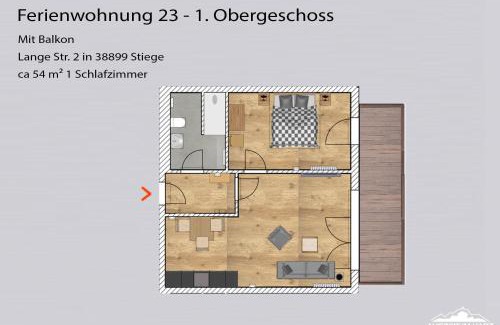 Stiege Apartment | Auszeit-im-Harz Haus 5 Wohnung 23
