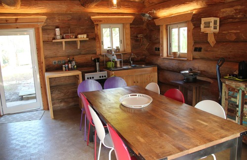 Carcans Plage Ski Chalet | Authentic log in the heart of the pine forest for 10 people